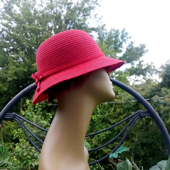 Augusta Hats Paper Crochet Packable Bowler Hat Size OS EUC - Picture 2 of 7